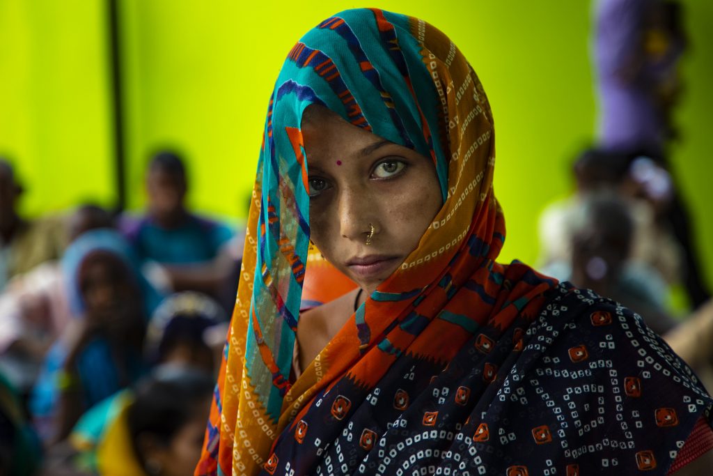 Medical camp for women and child held at Loni, UP, India, organised by DCM (Delhi Cloth Mills) under CSR initiative